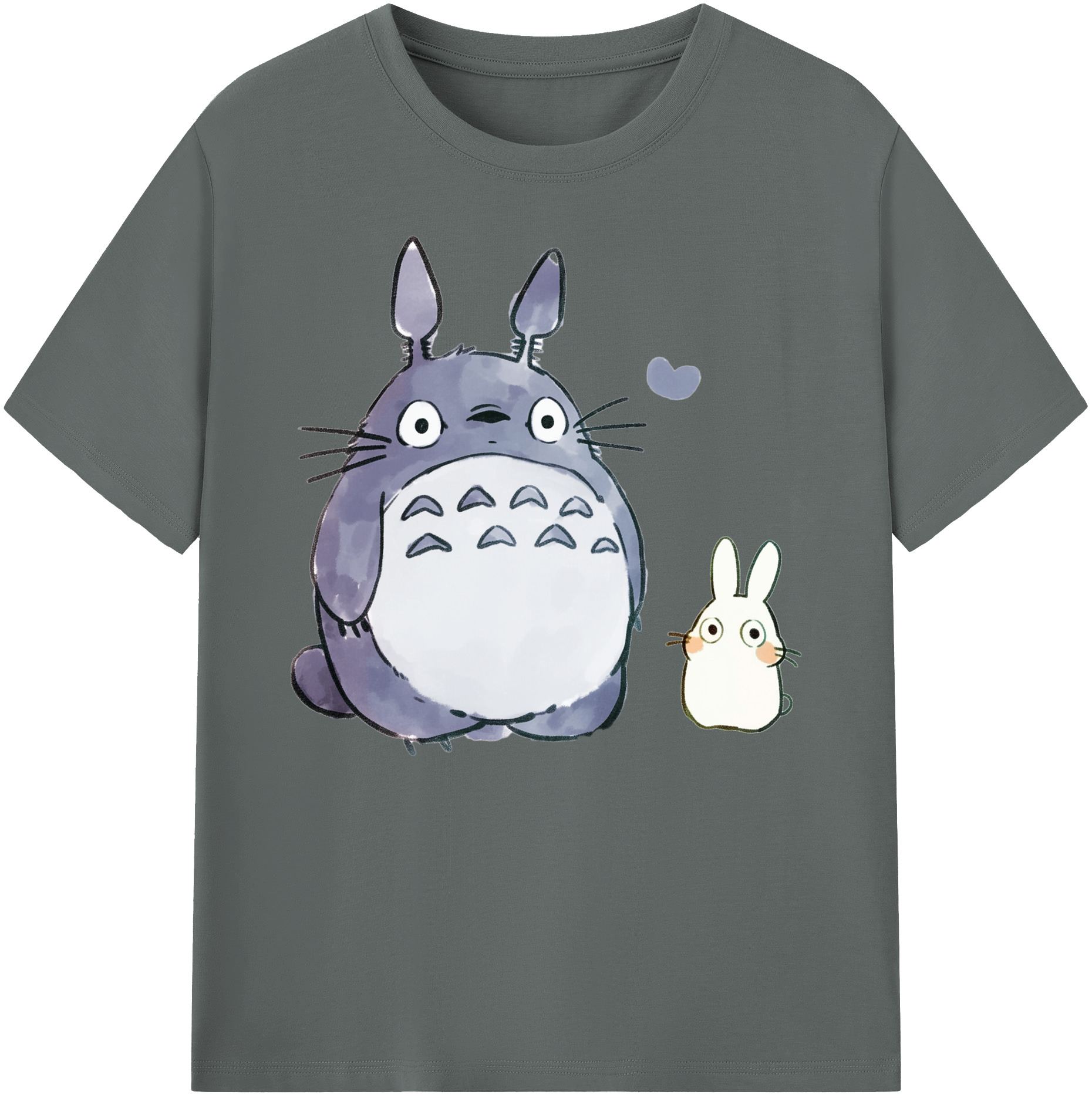 （画像用） となりのトトロ 草壁メイ 草壁サツキ My Neighbor Totoro Satsuki Kusakabe Mei Kusakabe 綿100％ メンズ半袖Tシャツ｜肌触りやわらか＆通気性